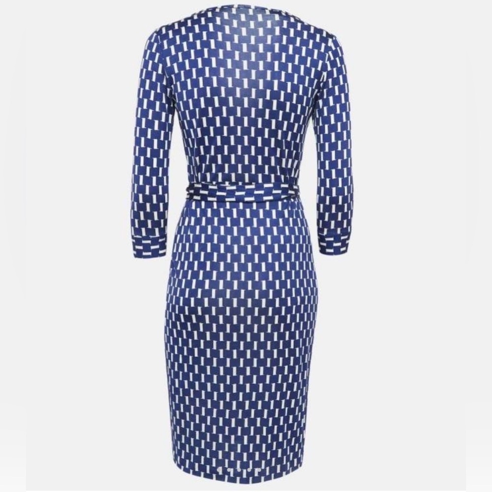 Diane Von Furstenberg Wrap Dress 100% Silk Women’… - image 3